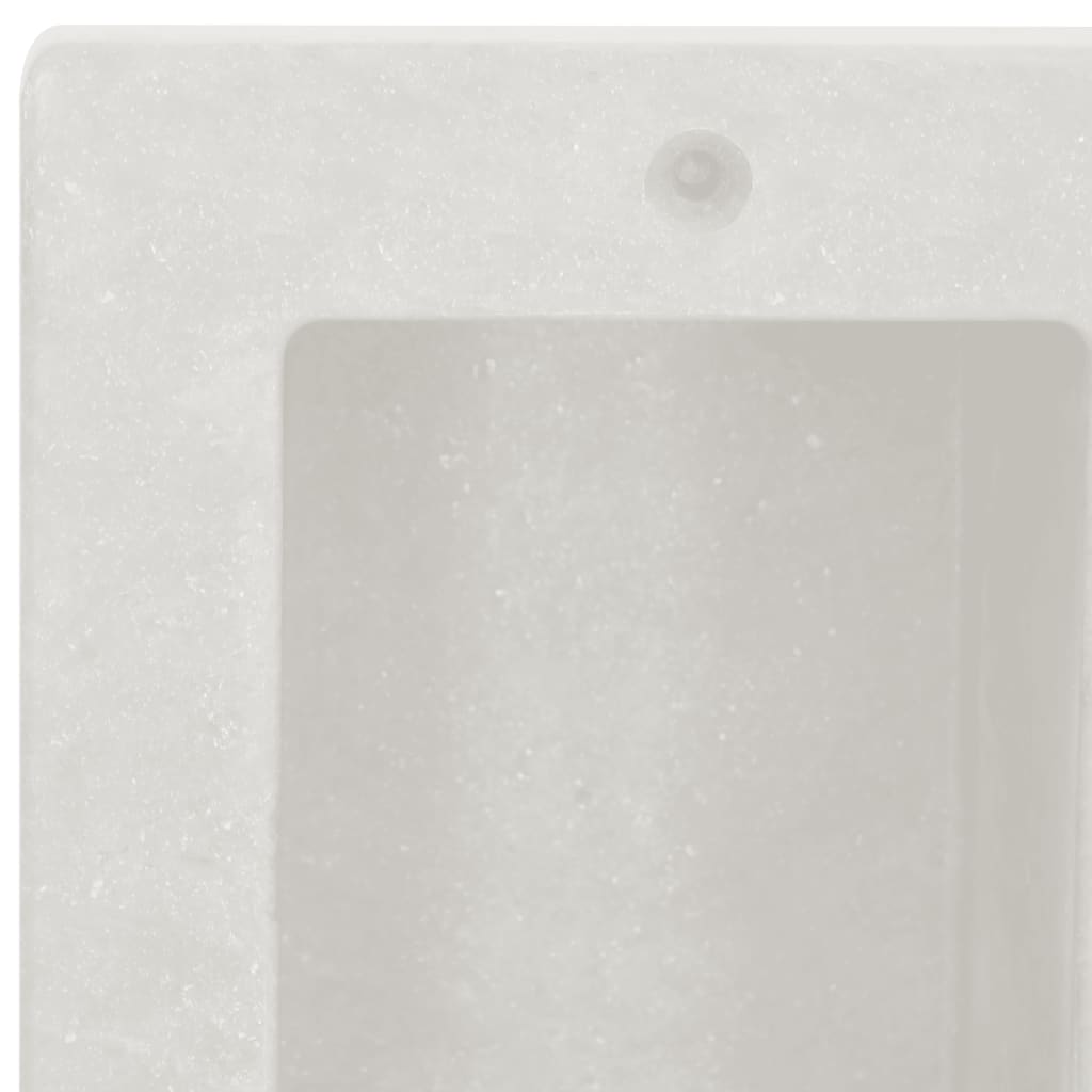 Shower Niche with 2 Compartments Matt White 41x51x10 cm