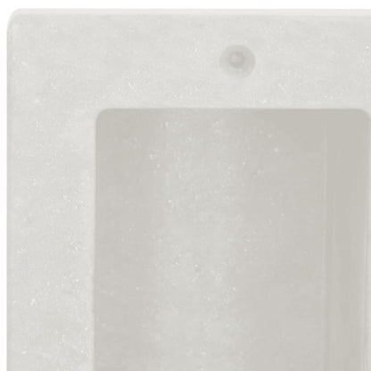 Shower Niche with 2 Compartments Matt White 41x51x10 cm