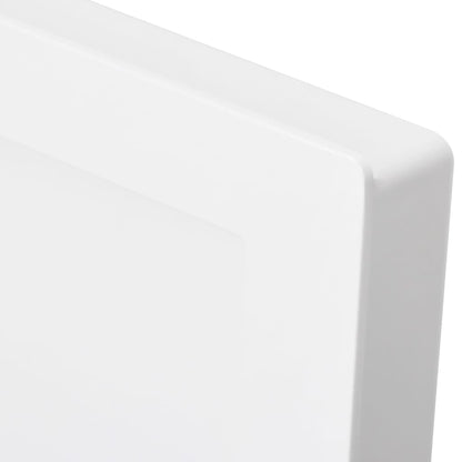 Shower Niche with 3 Compartments High Gloss White 41x99x9 cm