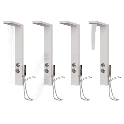 Shower Panel System Aluminium White