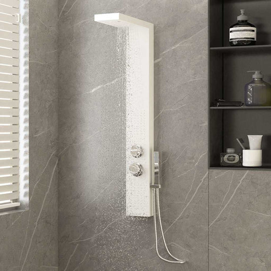 Shower Panel System Aluminium White