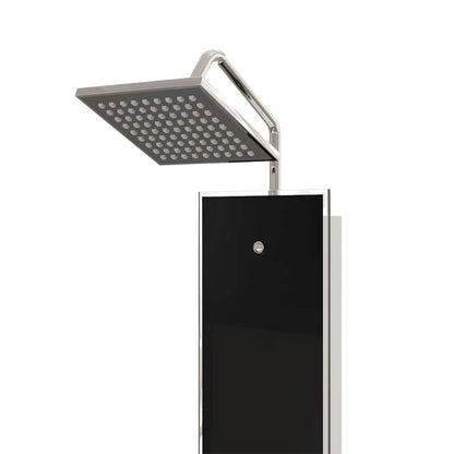 151418 vidaXL Shower Panel Unit Glass 18x45,5x130 cm Black