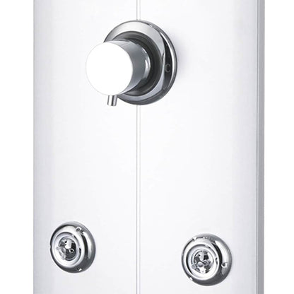 151421 vidaXL Shower Panel Unit 25x43x110 cm Silver