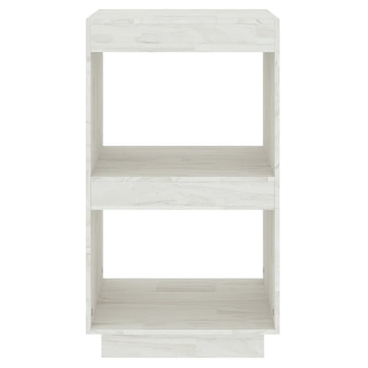 Book Cabinet White 40x35x71 cm Solid Pinewood