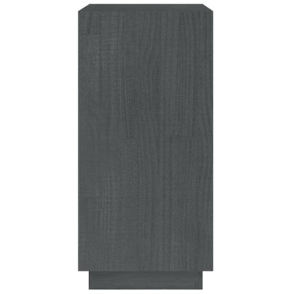 Book Cabinet Grey 40x35x71 cm Solid Pinewood