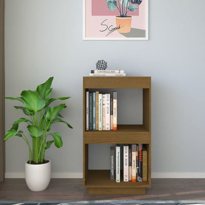 Book Cabine Honey Brown 40x35x71 cm Solid Pinewood