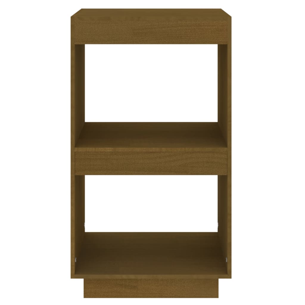 Book Cabine Honey Brown 40x35x71 cm Solid Pinewood