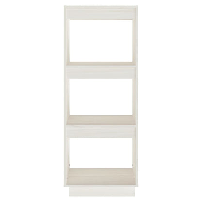 Book Cabinet/Room Divider White 40x35x103 cm Solid Pinewood