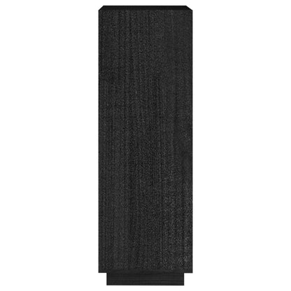 Book Cabinet/Room Divider Black 40x35x103 cm Solid Pinewood