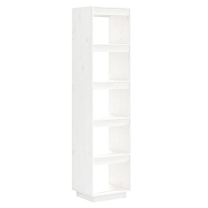 Book Cabinet/Room Divider White 40x35x167 cm Solid Wood Pine