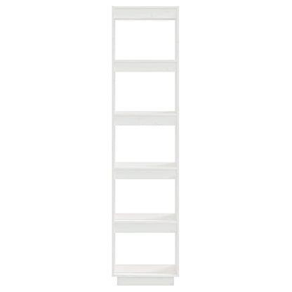 Book Cabinet/Room Divider White 40x35x167 cm Solid Wood Pine