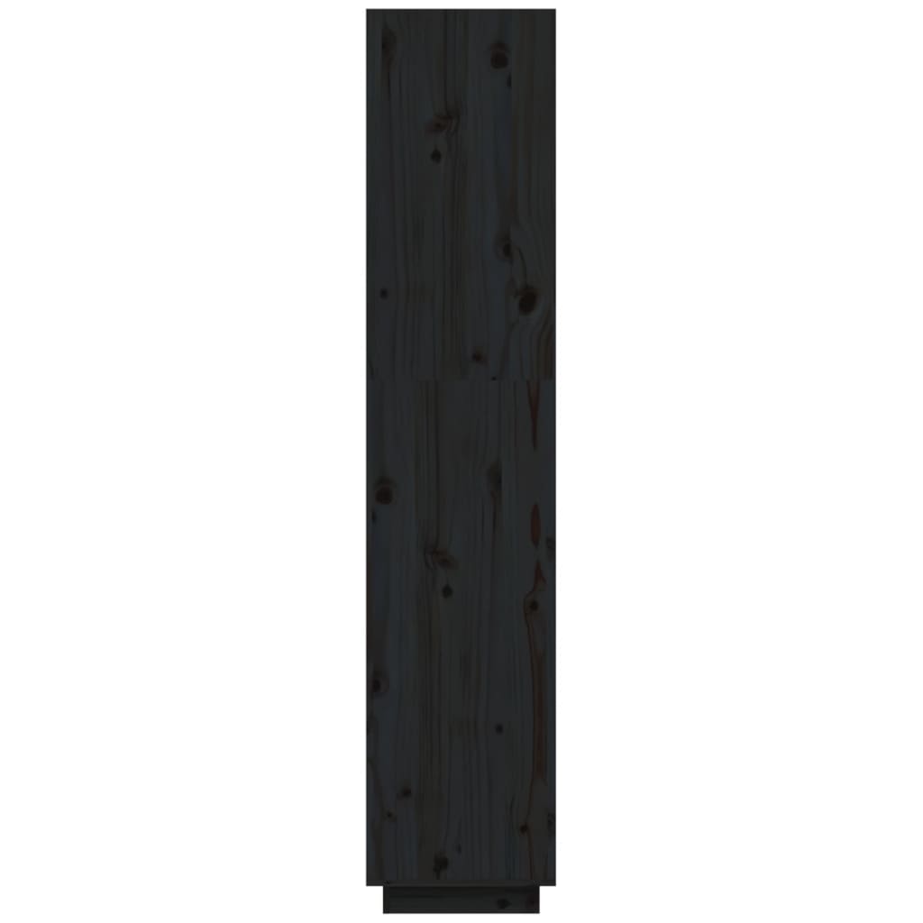 Book Cabinet/Room Divider Black 40x35x167 cm Solid Wood Pine