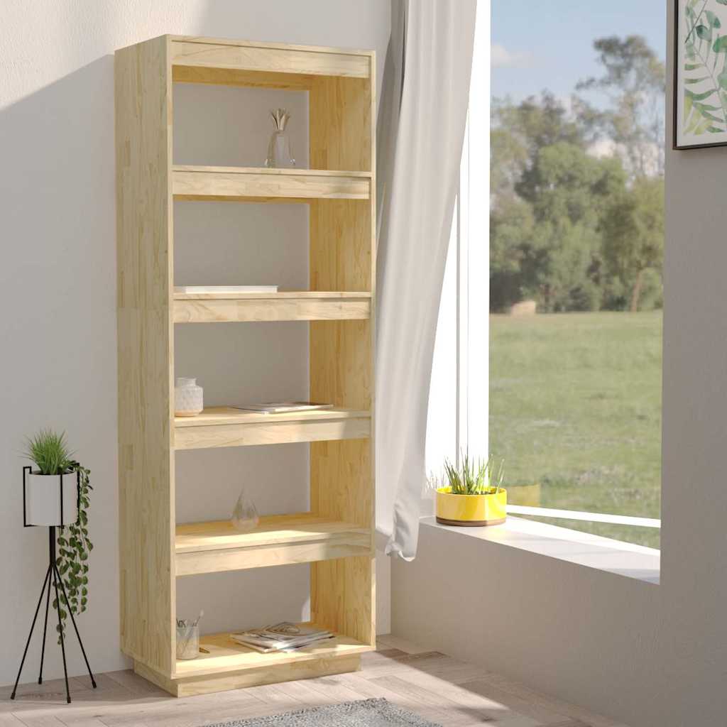 Book Cabinet/Room Divider 60x35x167 cm Solid Wood Pine
