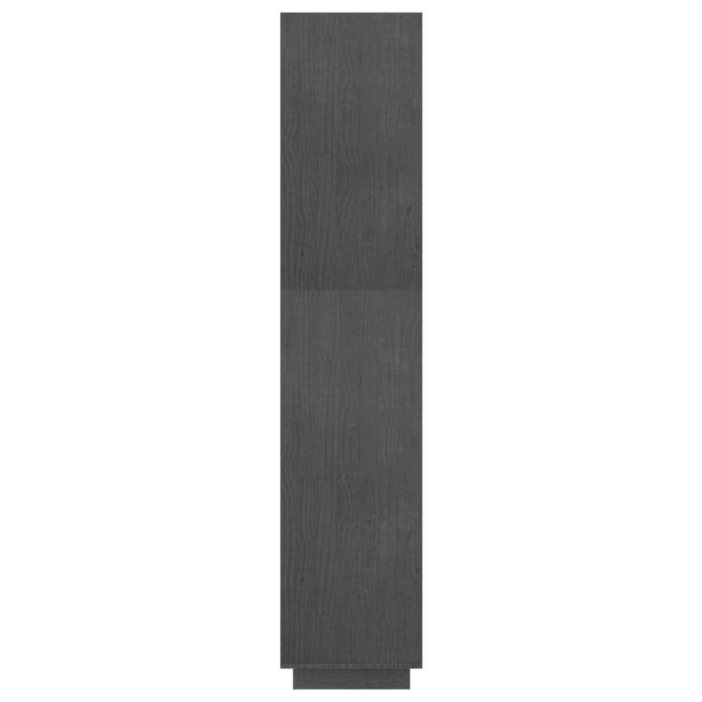 Book Cabinet/Room Divider Grey 60x35x167 cm Solid Pinewood