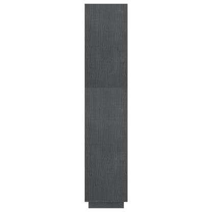 Book Cabinet/Room Divider Grey 60x35x167 cm Solid Pinewood