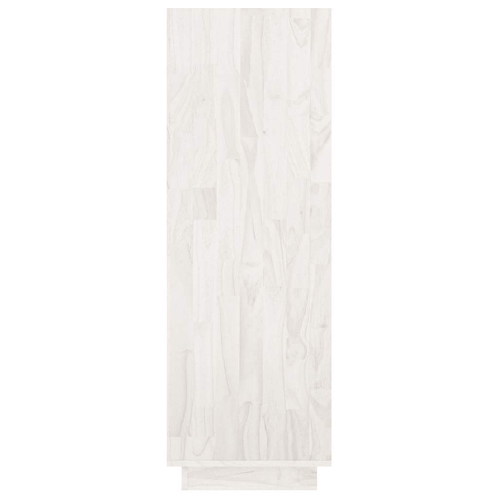 Book Cabinet/Room Divider White 80x35x103 cm Solid Wood Pine