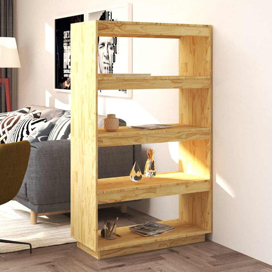 Book Cabinet/Room Divider 80x35x135 cm Solid Wood Pine