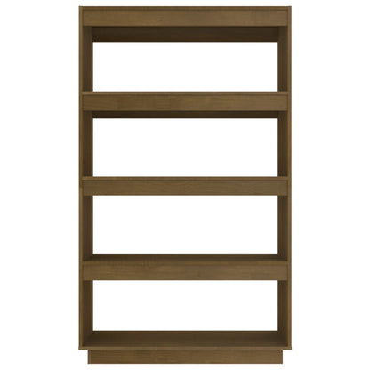 Book Cabinet/Room Divider Honey Brown 80x35x135 cm Solid Pinewood