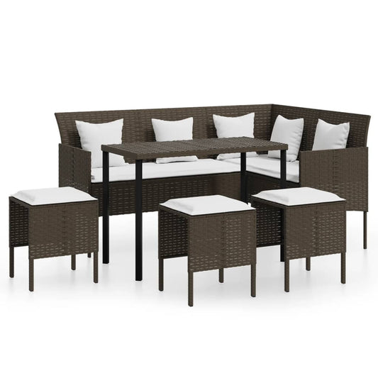 Couch Sofa Set | Brown, Cream White
