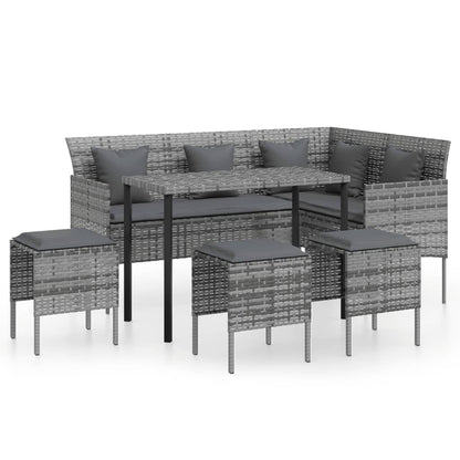 Couch Sofa Set | Grey | PE Rattan | Large | Modular | Couch Sofa Set