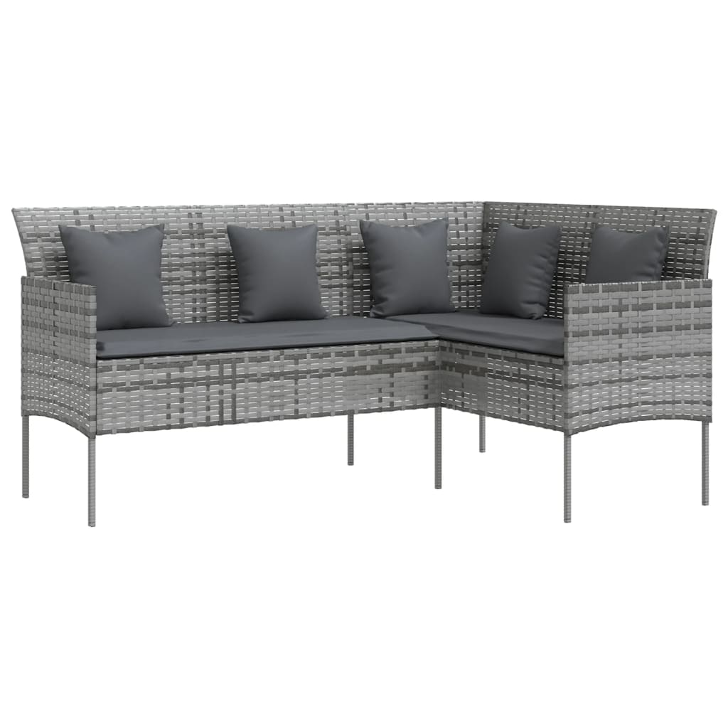 Couch Sofa Set | Grey | PE Rattan | Large | Modular | Couch Sofa Set