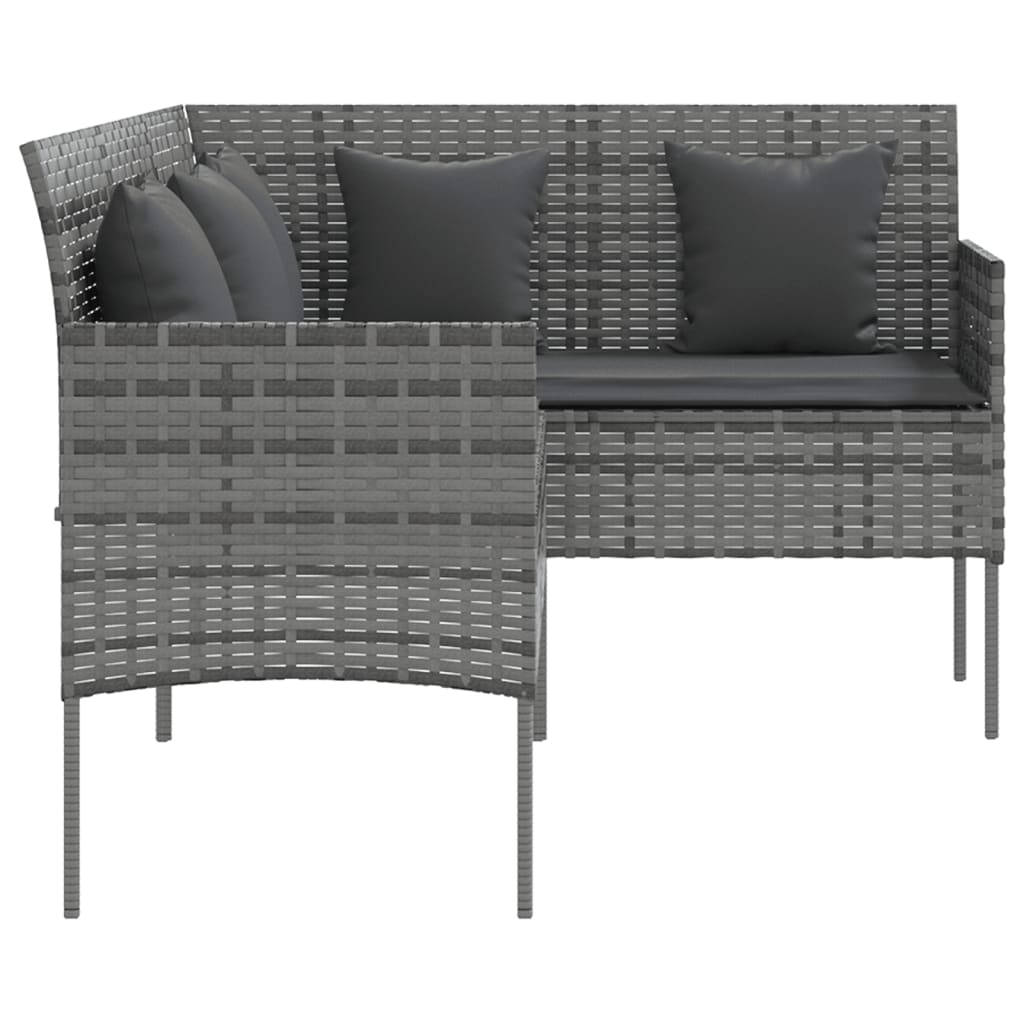 Couch Sofa Set | Grey | PE Rattan | Large | Modular | Couch Sofa Set