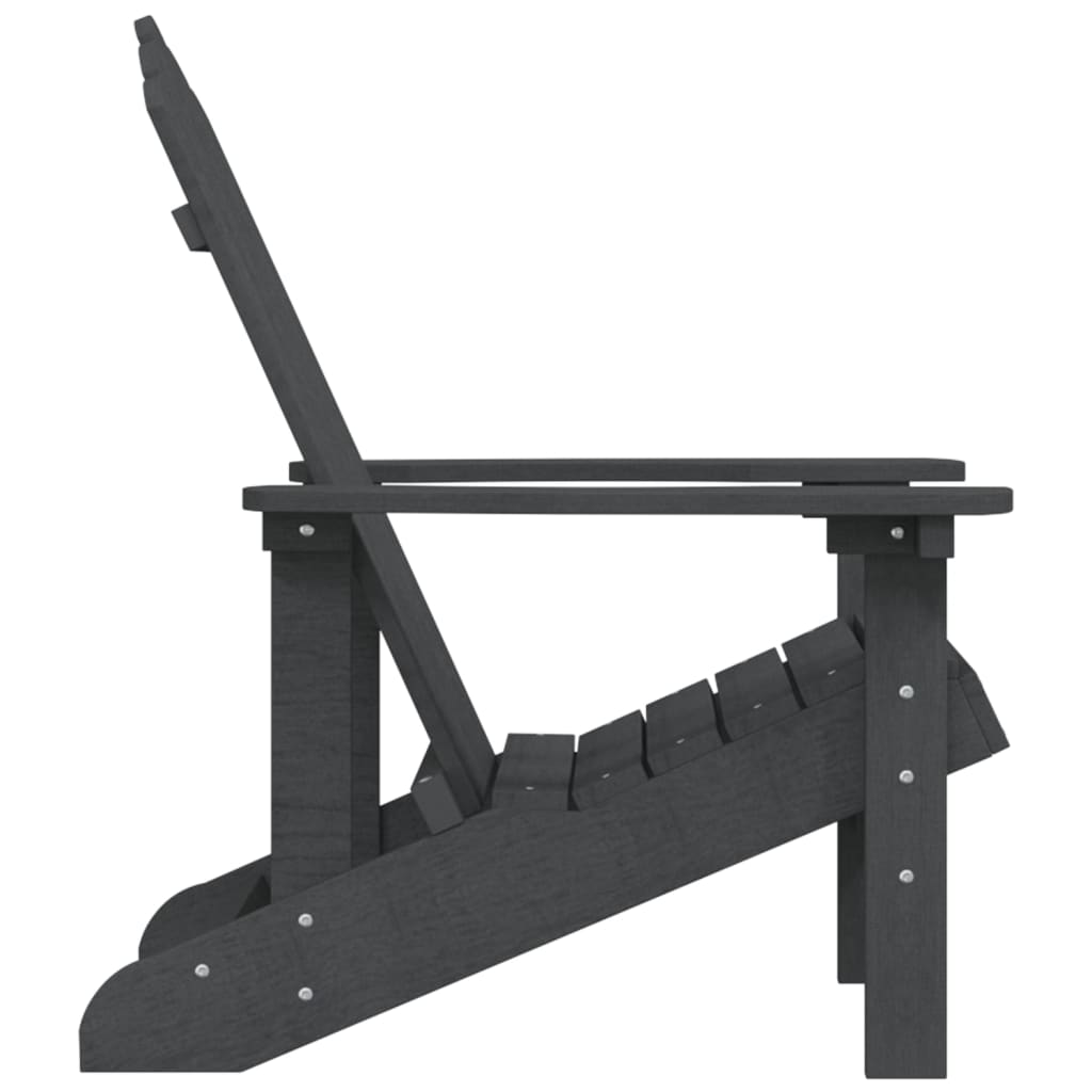 Garden Chair | Anthracite | HDPE | Medium | Durable | Adirondack Chair