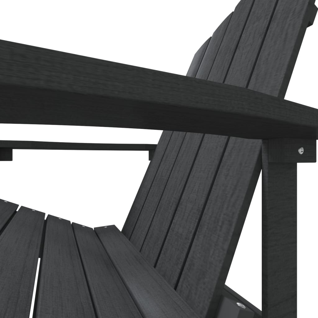 Garden Chair | Anthracite | HDPE | Medium | Durable | Adirondack Chair