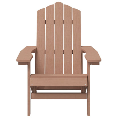 Garden Chair | Brown | HDPE and Stainless Steel | Medium
