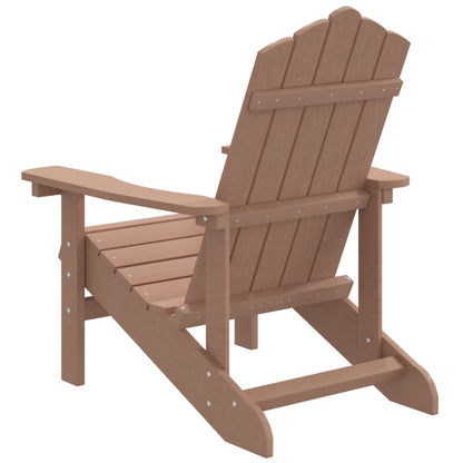Garden Chair | Brown | HDPE and Stainless Steel | Medium