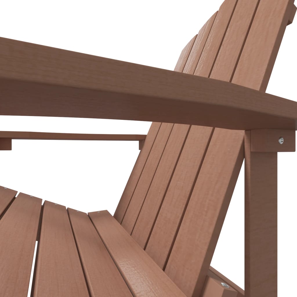 Garden Chair | Brown | HDPE and Stainless Steel | Medium