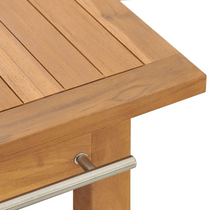 Bathroom Vanity Cabinet Solid Wood Teak 132x45x75 cm