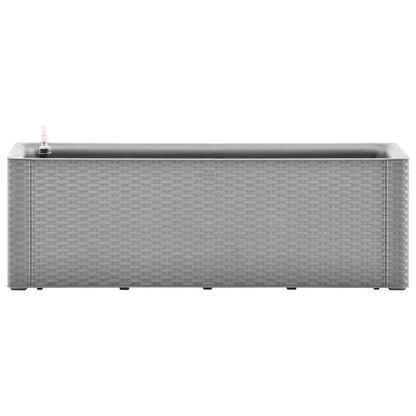 Garden Raised Bed with Self Watering System Grey 100x43x33 cm