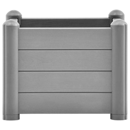 Garden Raised Bed PP Stone Grey 43x43x35 cm