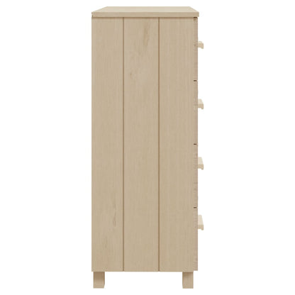 Sideboard HAMAR Honey Brown 79x40x103.5 cm Solid Wood Pine