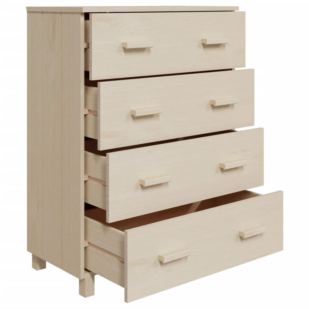 Sideboard HAMAR Honey Brown 79x40x103.5 cm Solid Wood Pine