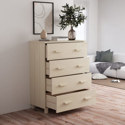 Sideboard HAMAR Honey Brown 79x40x103.5 cm Solid Wood Pine