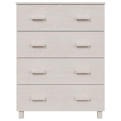 Sideboard "HAMAR" White 79x40x103,5 cm Solid Wood Pine