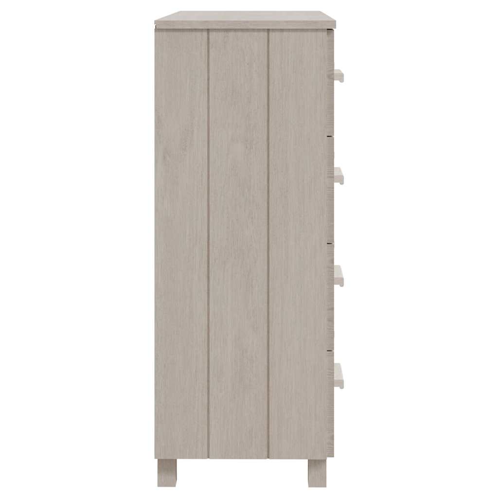 Sideboard "HAMAR" White 79x40x103,5 cm Solid Wood Pine