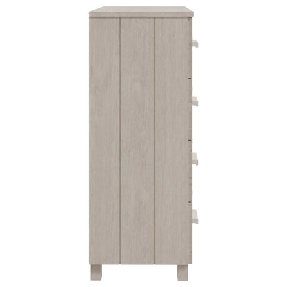 Sideboard "HAMAR" White 79x40x103,5 cm Solid Wood Pine