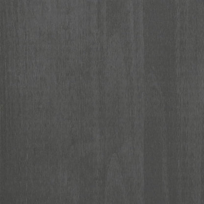 Sideboard HAMAR Dark Grey 79x40x103.5 cm Solid Wood Pine