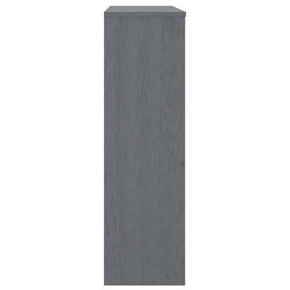 Top for Highboard"HAMAR" Dark Grey 90x30x100cm Solid Wood Pine
