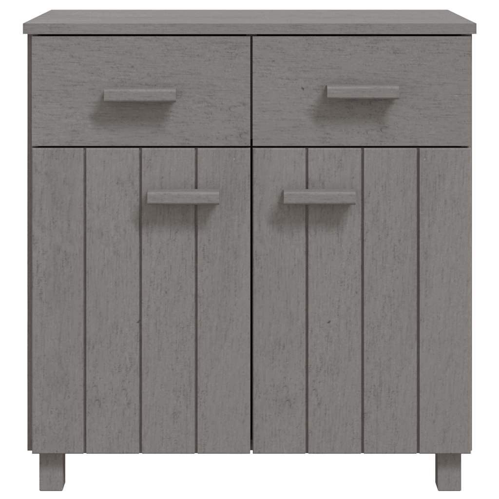 Sideboard HAMAR Light Grey 79x40x80 cm Solid Wood Pine