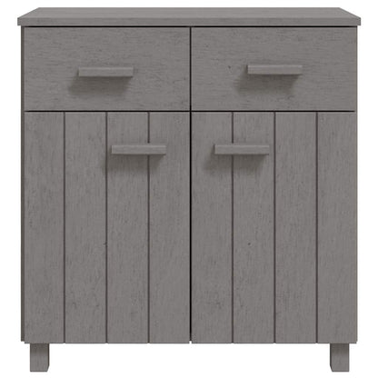 Sideboard HAMAR Light Grey 79x40x80 cm Solid Wood Pine