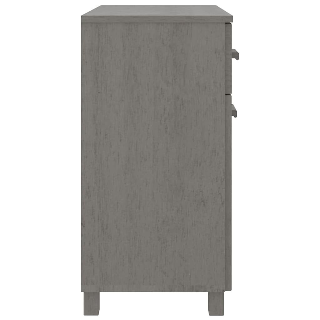 Sideboard HAMAR Light Grey 79x40x80 cm Solid Wood Pine