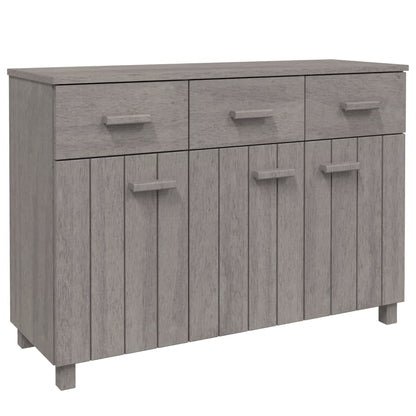 Sideboard HAMAR Light Grey 113x40x80 cm Solid Wood Pine