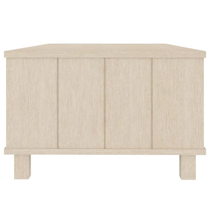 Coffee Table HAMAR Honey Brown 100x55x35 cm Solid Wood Pine