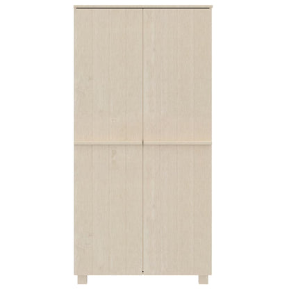 Wardrobe HAMAR Honey Brown 89x50x180 cm Solid Wood Pine