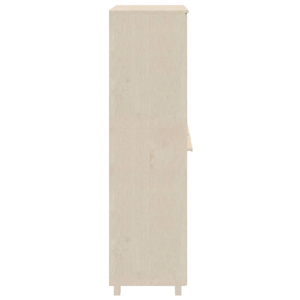 Wardrobe HAMAR Honey Brown 89x50x180 cm Solid Wood Pine