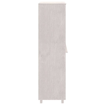Wardrobe HAMAR White 89x50x180 cm Solid Wood Pine